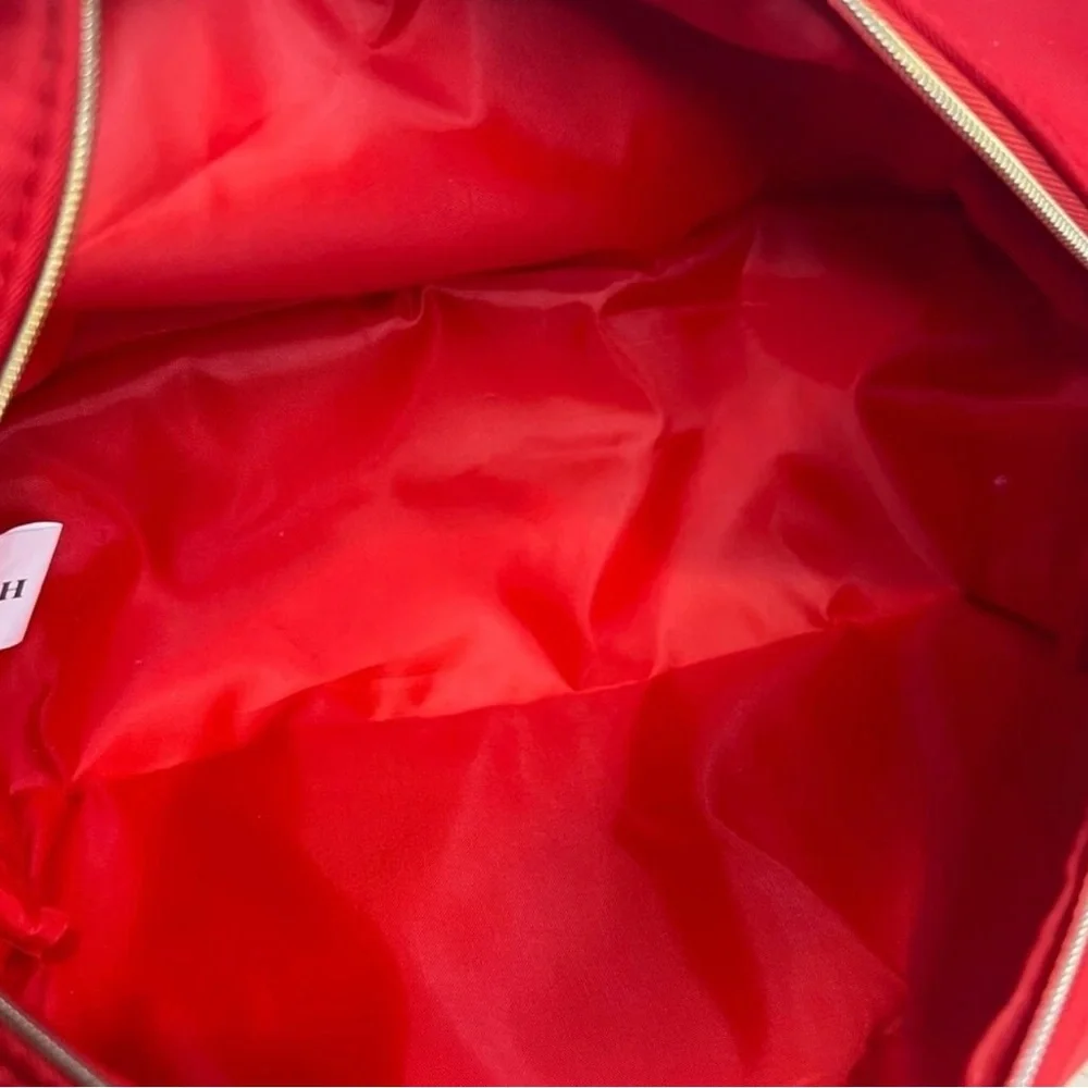 Coach Scarlet Cosmetic Pouch with Gold Accents